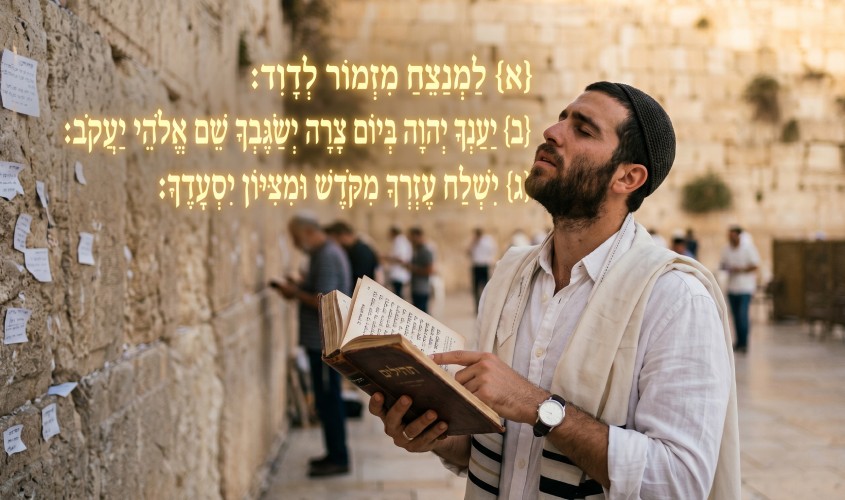 פרק כ תהילים יענך ה' ביום צרה